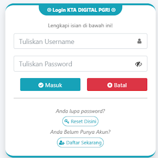 Register PGRI Bengkulu - Persatuan Guru Republik Indonesia Cabang Kabupaten Bengkulu